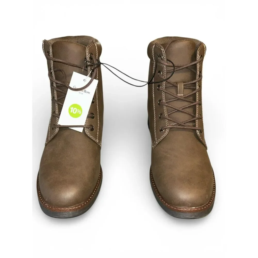 Goodfellow & Co Men’s Brown Lace-Up Ankle Boots Rugged Casual Workwear Shoes